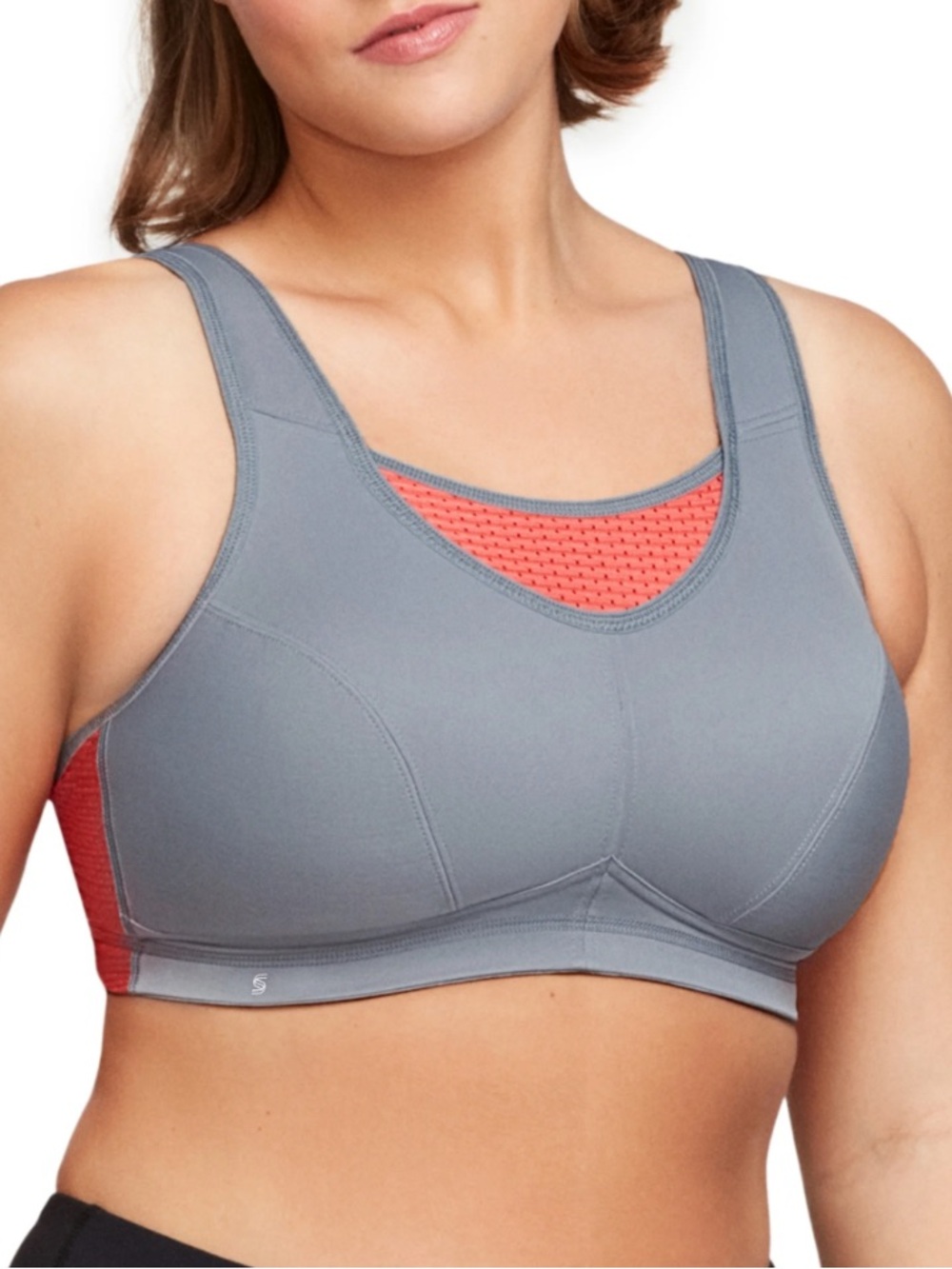 Glamorise No-Bounce Camisole Elite Sports Wirefree Bra 50C Gray
